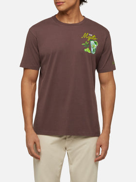 Winter cotton t-shirt Arnott with Mojito print - MC2 Saint Barth