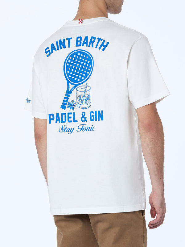 T-shirt da uomo in cotone pesante Arnott con stampa Padel gin tonic