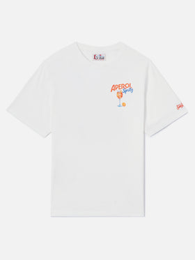 T-shirt Arnott off white in cotone con stampa Aperol Spritz | Special edition