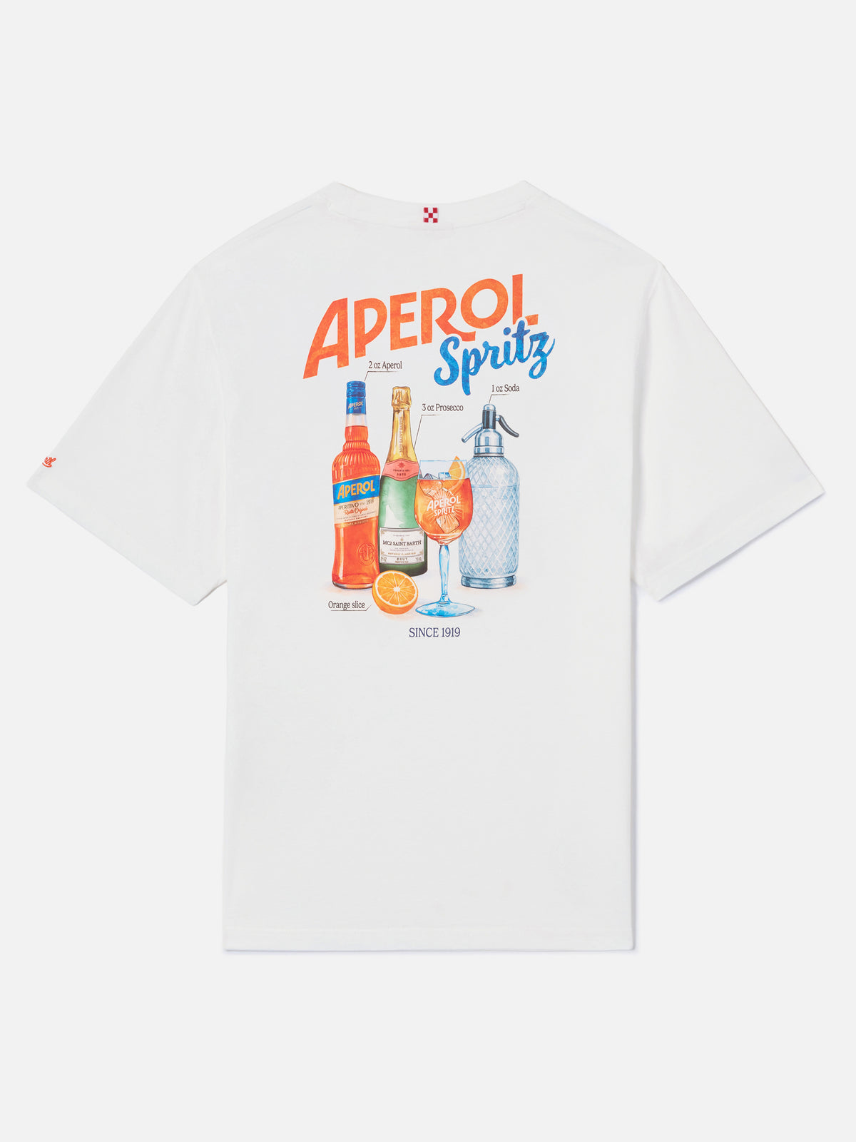 T-shirt off white in cotone Arnott con stampa Aperol Spritz | Special edition