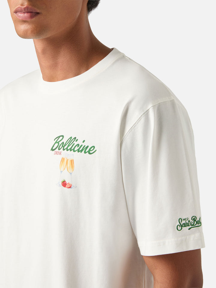 Off white Arnott Baumwoll-T-Shirt mit Bollicine-Print 