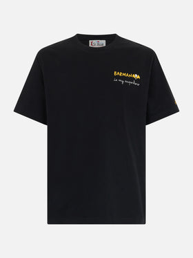 Man heavy cotton t-shirt Arnott with Barman embroidery - MC2 Saint Barth
