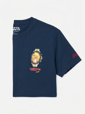 T-shirt Arnott en coton épais avec imprimé montre Cryptopuppets Ducktona | Édition spéciale 