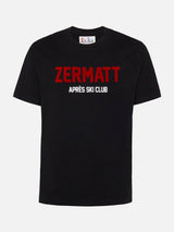 Winter cotton t-shirt Arnott with Zermatt Aprés Ski print