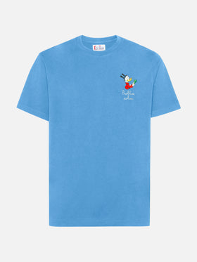 Arnott Baumwoll-T-Shirt in Marineblau mit Dagobert-Duck-Stickerei | DISNEY SONDEREDITION