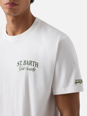 T-shirt Arnott blanc avec imprimé St. Barth Golf Society 