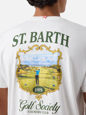T-shirt Arnott blanc avec imprimé St. Barth Golf Society 