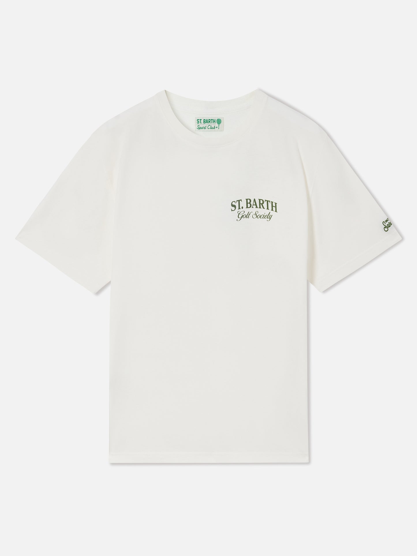 T-shirt Arnott bianca con stampa St. Barth Golf Society