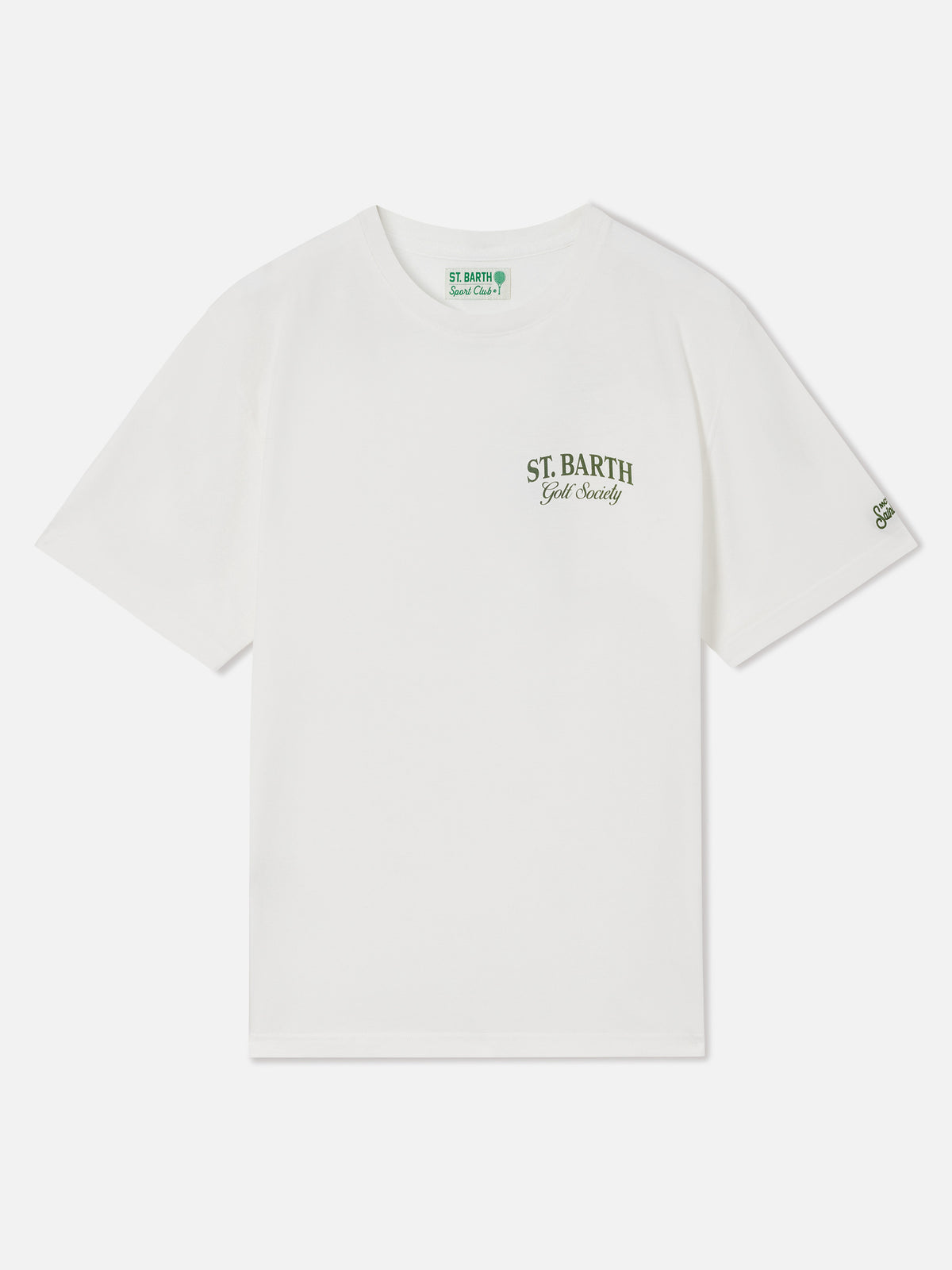 T-shirt Arnott blanc avec imprimé St. Barth Golf Society 