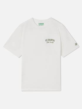 T-shirt Arnott blanc avec imprimé St. Barth Golf Society 