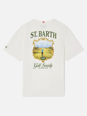 T-shirt Arnott bianca con stampa St. Barth Golf Society