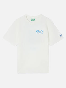 T-shirt Arnott bianca con stampa St. Barth Padel Society