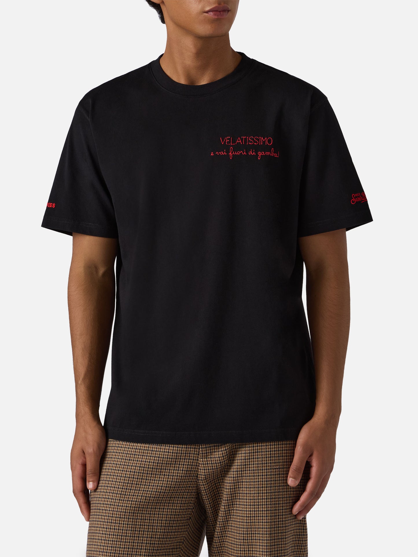 Winter cotton t-shirt Arnott with VELATISSIMO... embroidery | YUPPIES SPECIAL EDITION