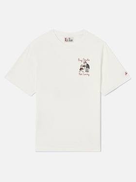 T-shirt en coton Off white Arnott avec broderie Buy Stocks Not Toys | Special edition 