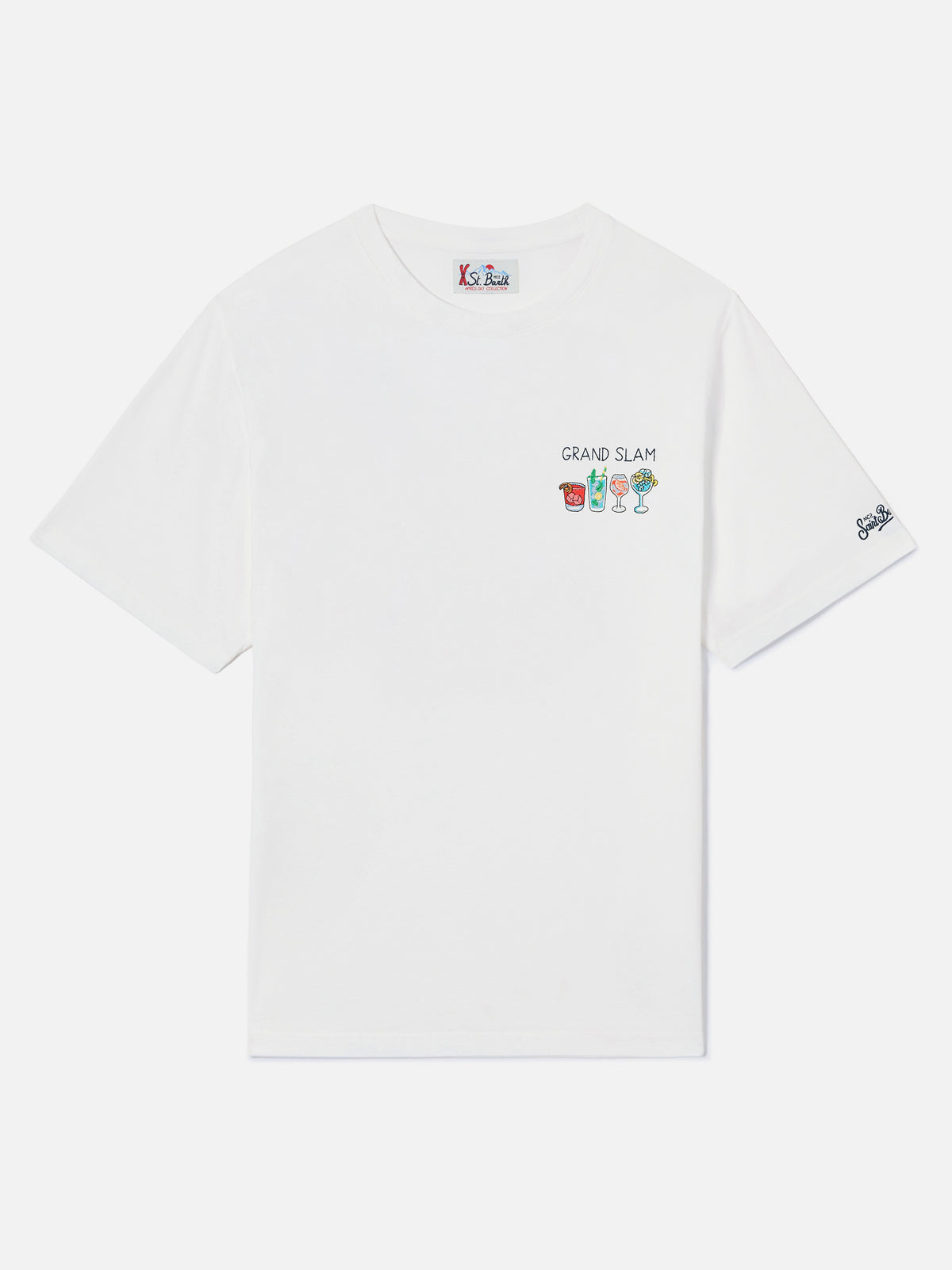 Off white Arnott cotton t-shirt with Grand Slam embroidery
