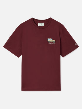 T-shirt Arnott Warm bordeaux con ricamo Land Lover
