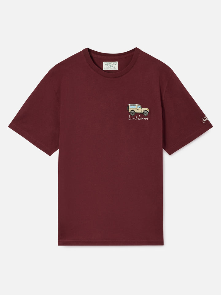 Arnott Camiseta cálida en color burdeos con bordado Land Lover 