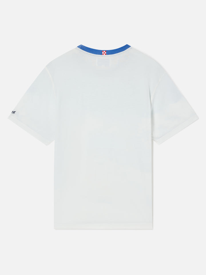 T-shirt Arnott Warm bianca in cotone con stampa all over | Special edition