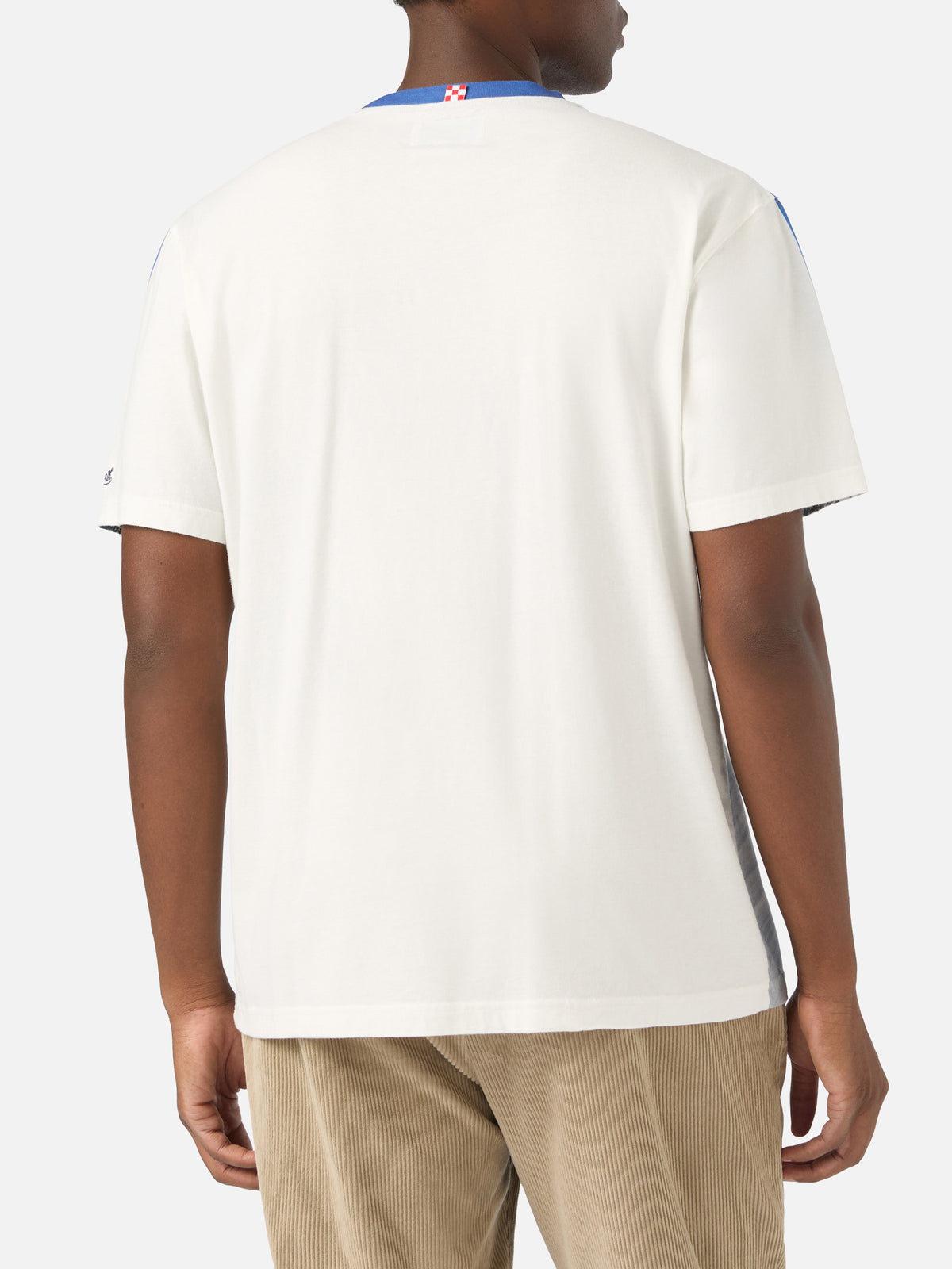 T-shirt en coton chaud blanc Arnott avec imprimé all-over | Special edition 