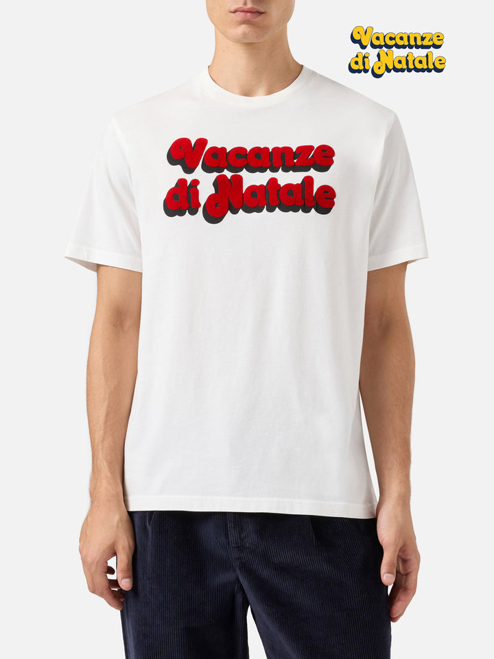 T-shirt Arnott Warm in cotone invernale con stampa flock locandina film | VACANZE DI NATALE SPECIAL EDITION