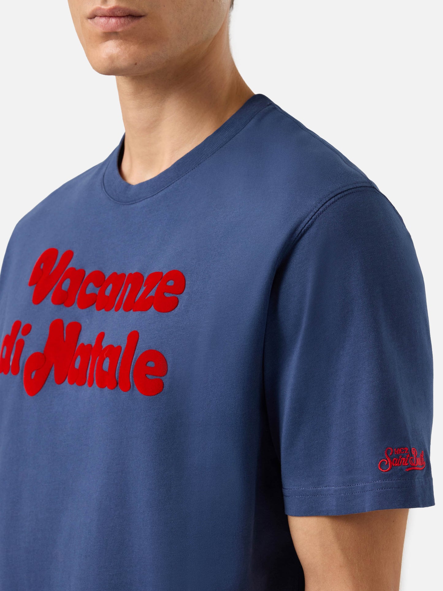 Winter-Baumwoll-T-Shirt Arnott Warm mit Logo-Flockdruck | VACANZE DI NATALE SPECIAL EDITION