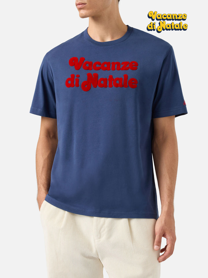 Winter-Baumwoll-T-Shirt Arnott Warm mit Logo-Flockdruck | VACANZE DI NATALE SPECIAL EDITION