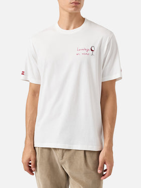 Winter cotton t-shirt Arnott Warm with Levateje er vino embroidery | VACANZE DI NATALE SPECIAL EDITION