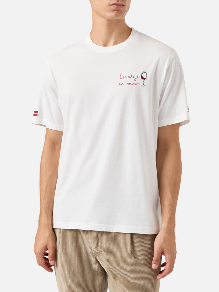 Winter cotton t-shirt Arnott Warm with Levateje er vino embroidery | VACANZE DI NATALE SPECIAL EDITION