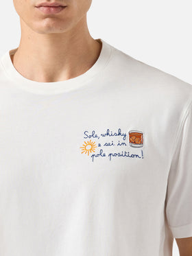 Winter cotton t-shirt Arnott Warm with Sole whisky e sei in pole position! embroidery | VACANZE DI NATALE SPECIAL EDITION