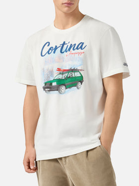 Arnott Warm T-Shirt aus Bio-Baumwolle mit warmem Griff und Panda Cortina-Print