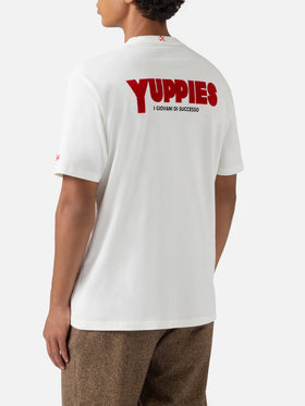 Arnott Warm winter cotton T-shirt in white with Yuppies print | YUPPIES SPECIAL EDITION
