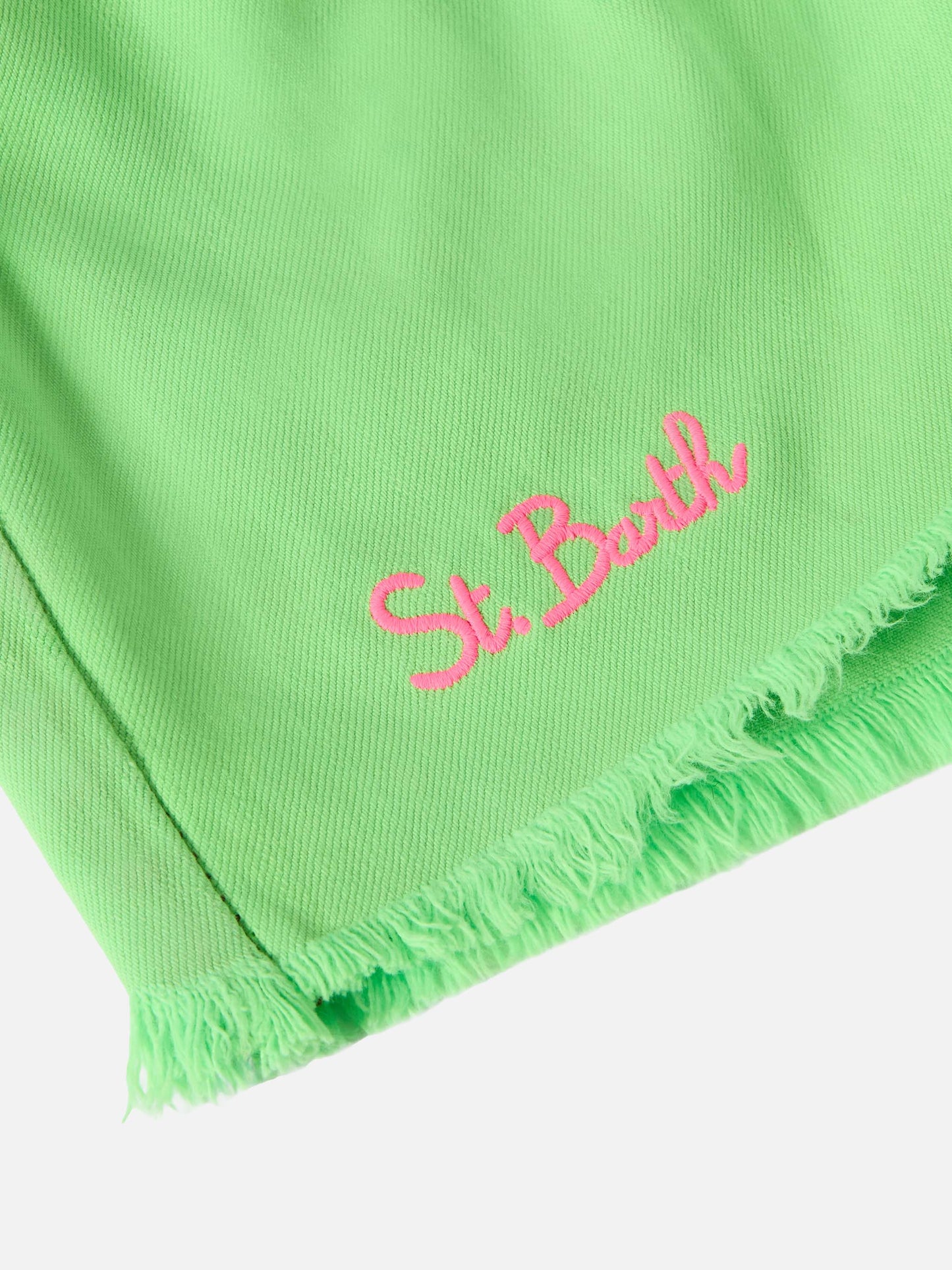 Shorts in denim riciclato Arizona Jr con ricami