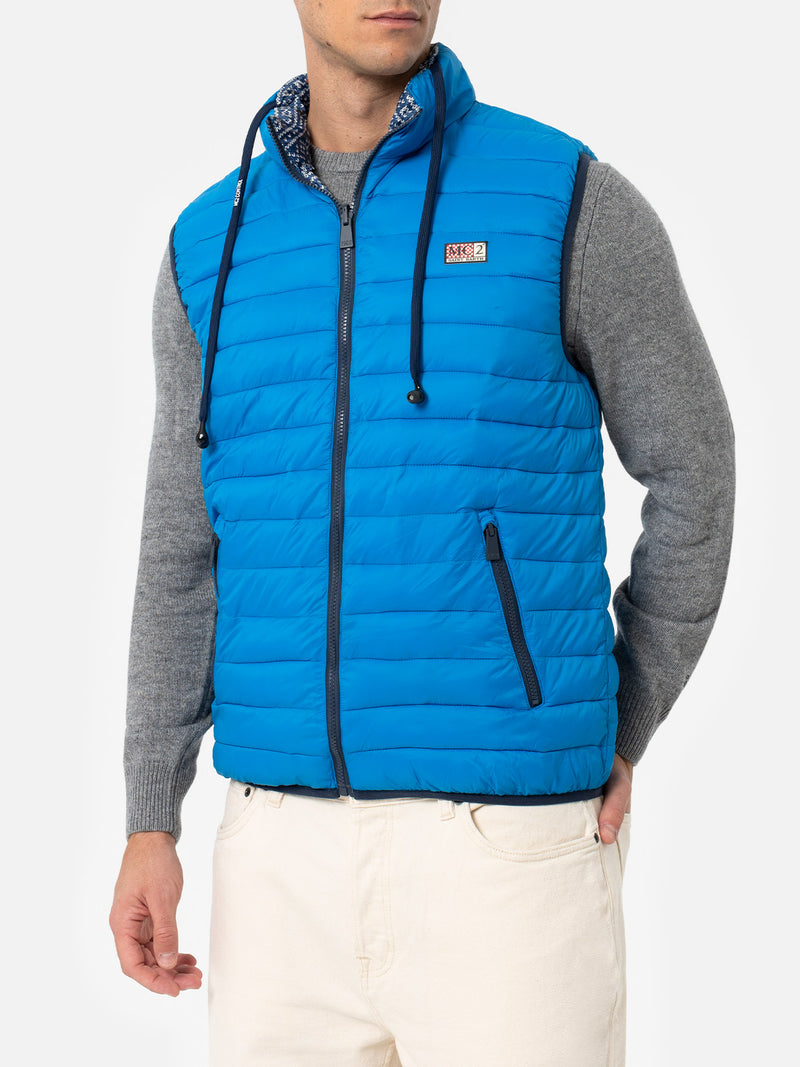 Gilet imbottito da uomo bluette Aspen