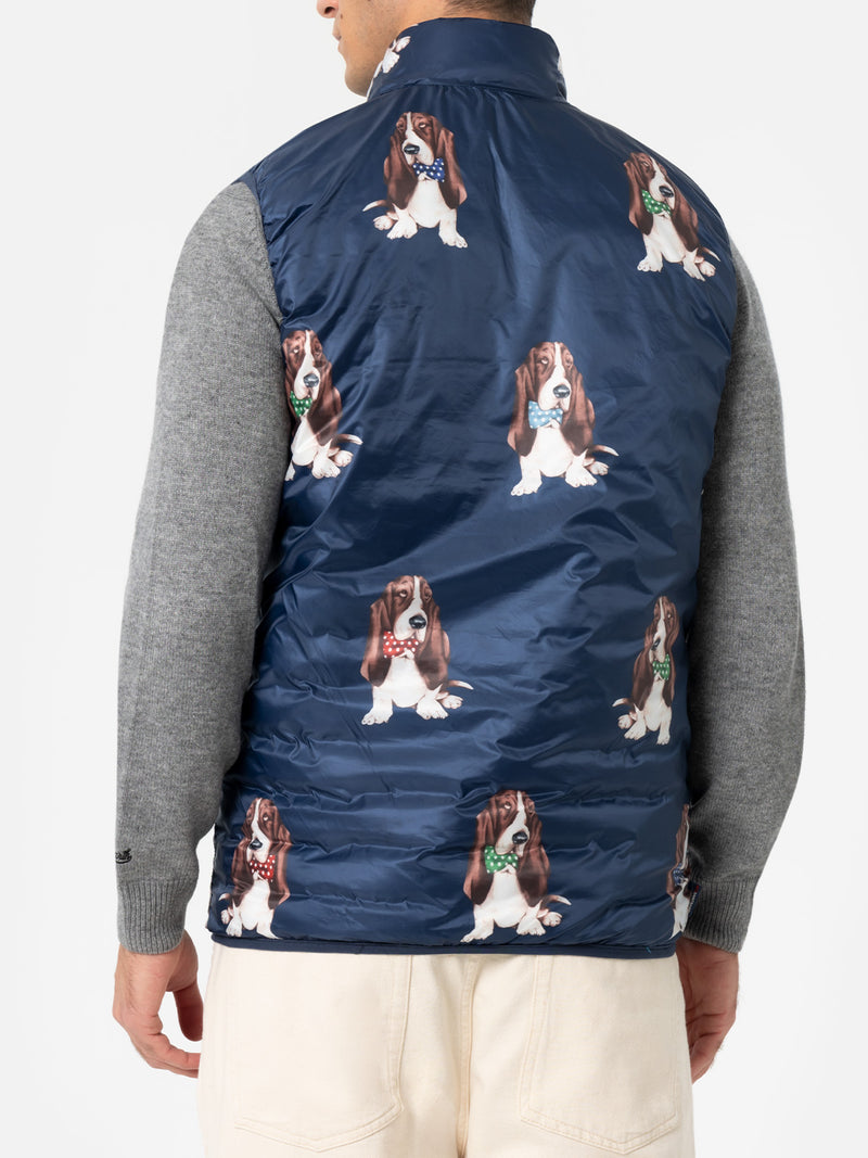 Man bluette padded vest Aspen