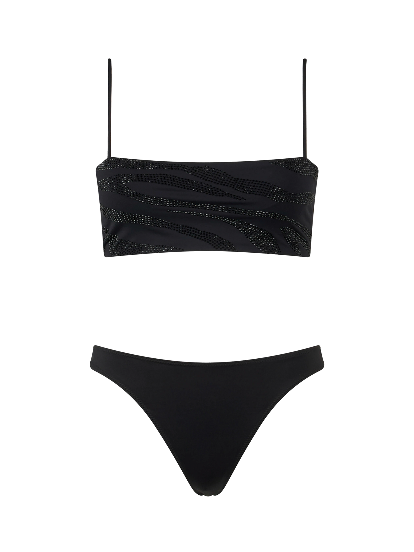 Woman zebra bandeau bikini Athena Naomi with rhinestones - MC2 Saint Barth