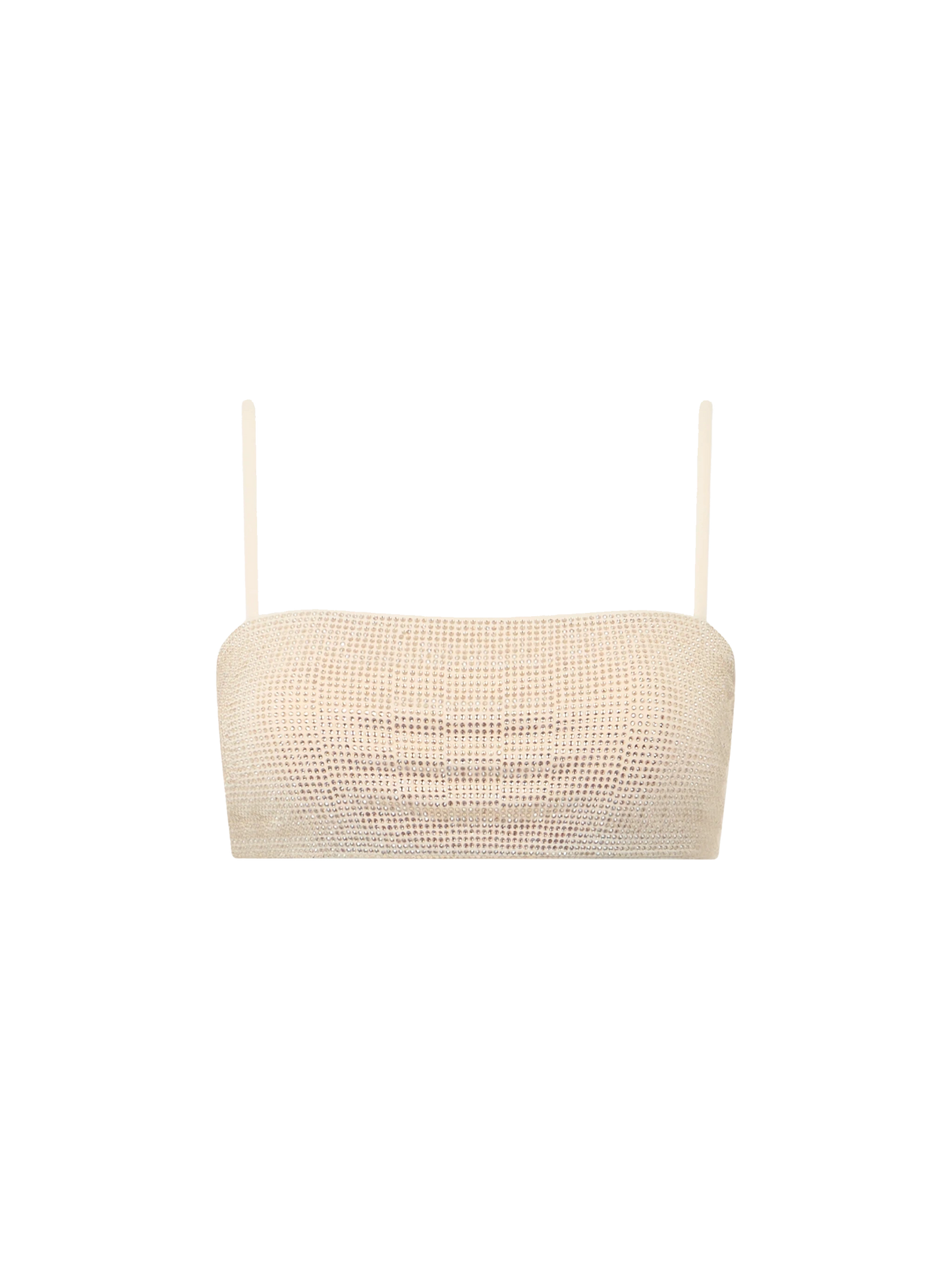 Woman bandeau top swimsuit Athena with rhinestones - MC2 Saint Barth