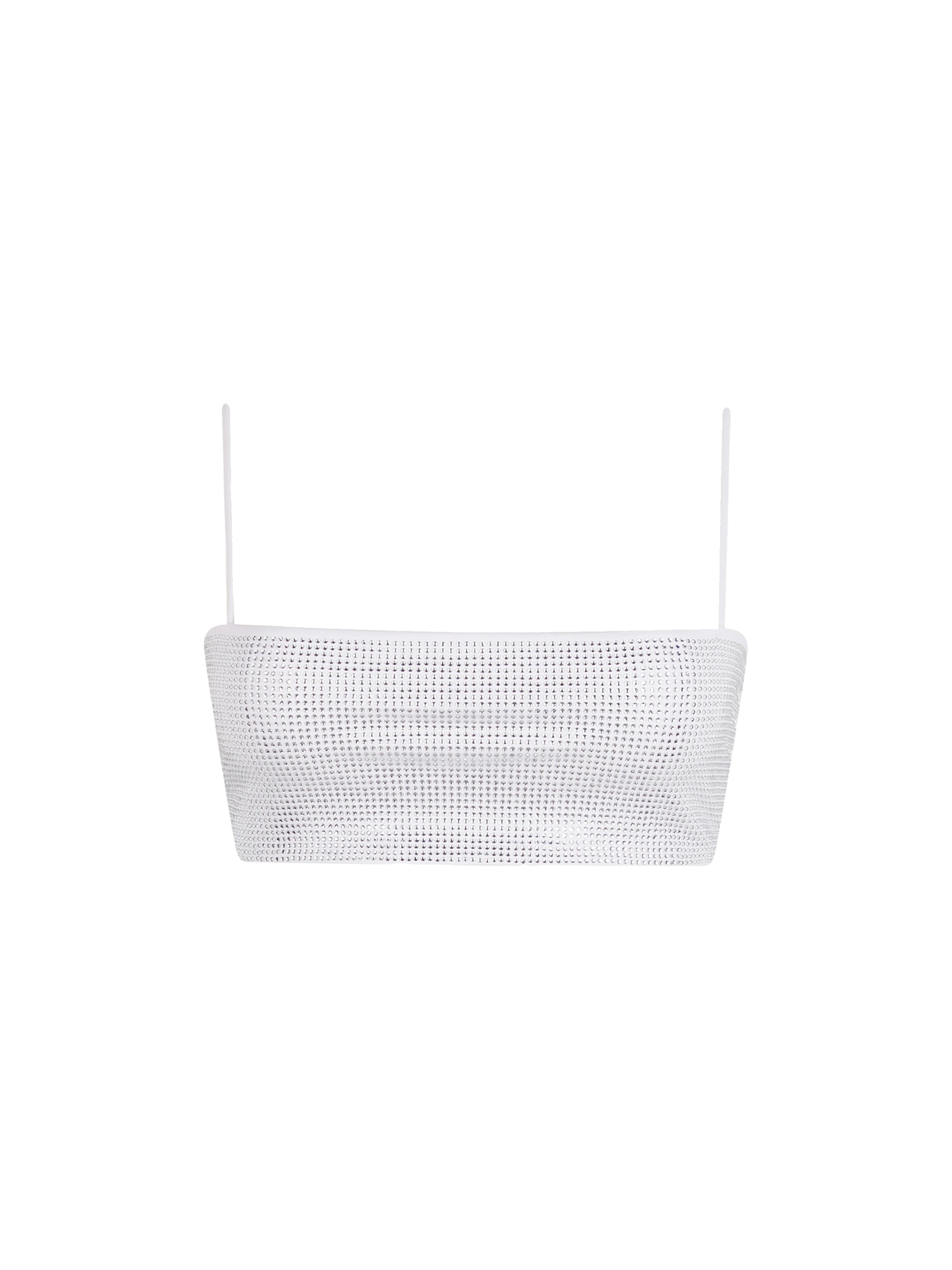 Woman bandeau top swimsuit with rhinestones - MC2 Saint Barth