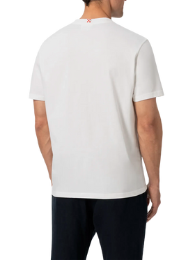 Cotton t-shirt Austin with embroidery and watch print - MC2 Saint Barth