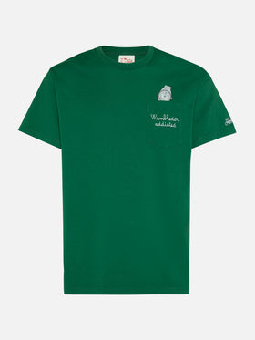 Baumwoll-T-Shirt Austin mit Stickerei und Uhrendruck