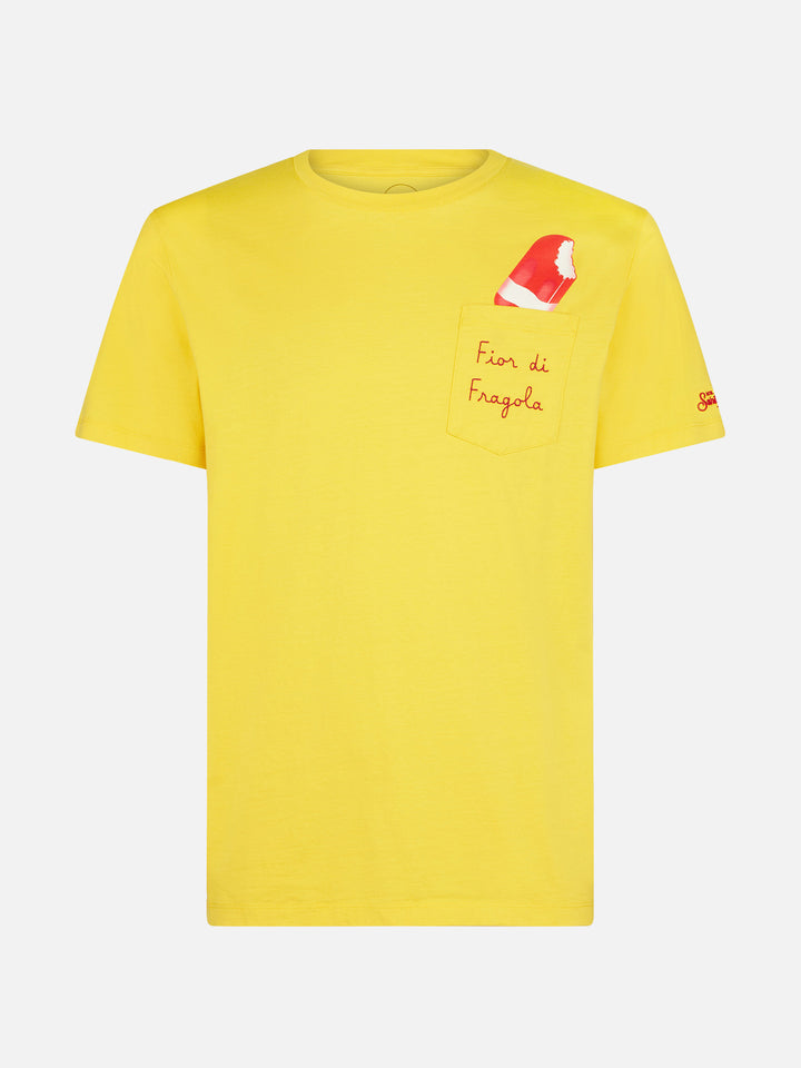 Fior di Fragola cotton t-shirt with embroidery| ALGIDA® SPECIAL EDITION