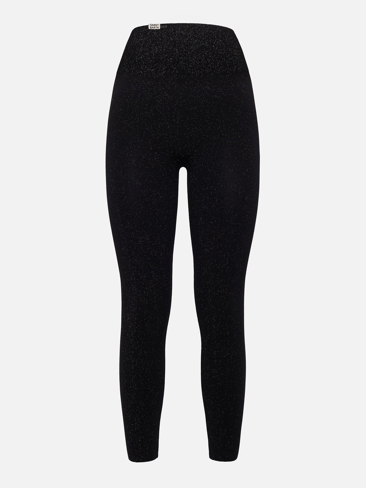 Schwarze Lurex-Leggings Avice