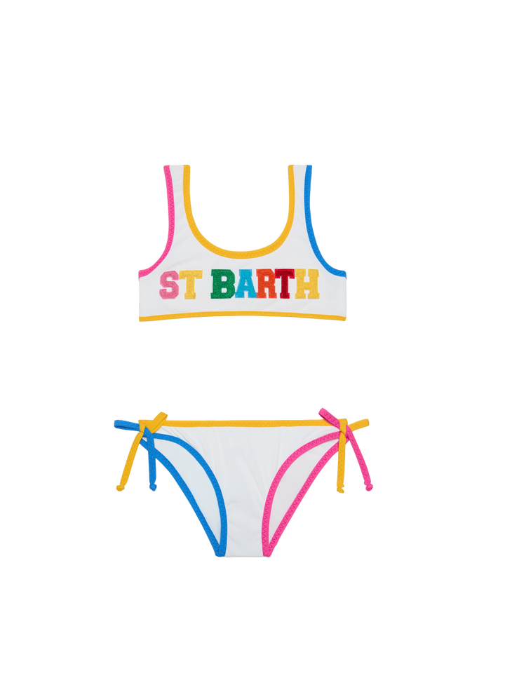 Girl bralette bikini with St Barth patches