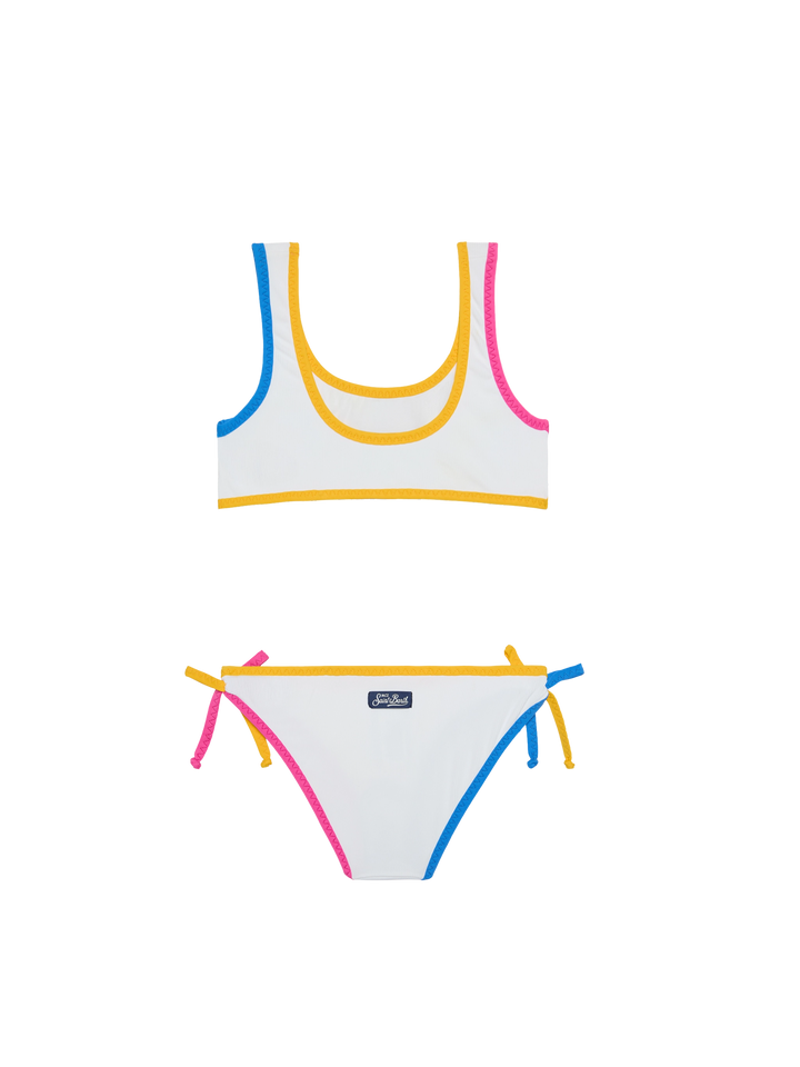 Girl bralette bikini with St Barth patches - MC2 Saint Barth