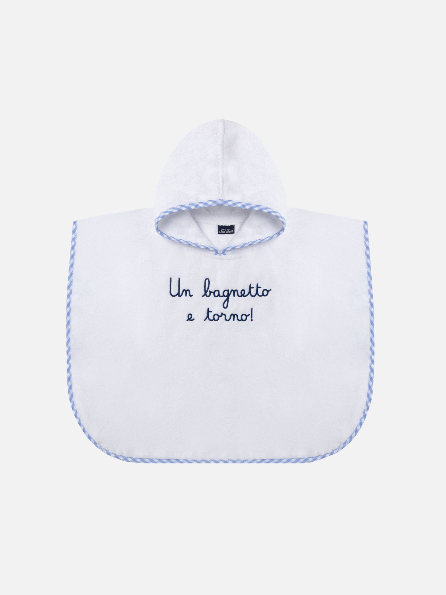 Cotton terry bathrobe with Un bagnetto e torno embroidery - MC2 Saint Barth