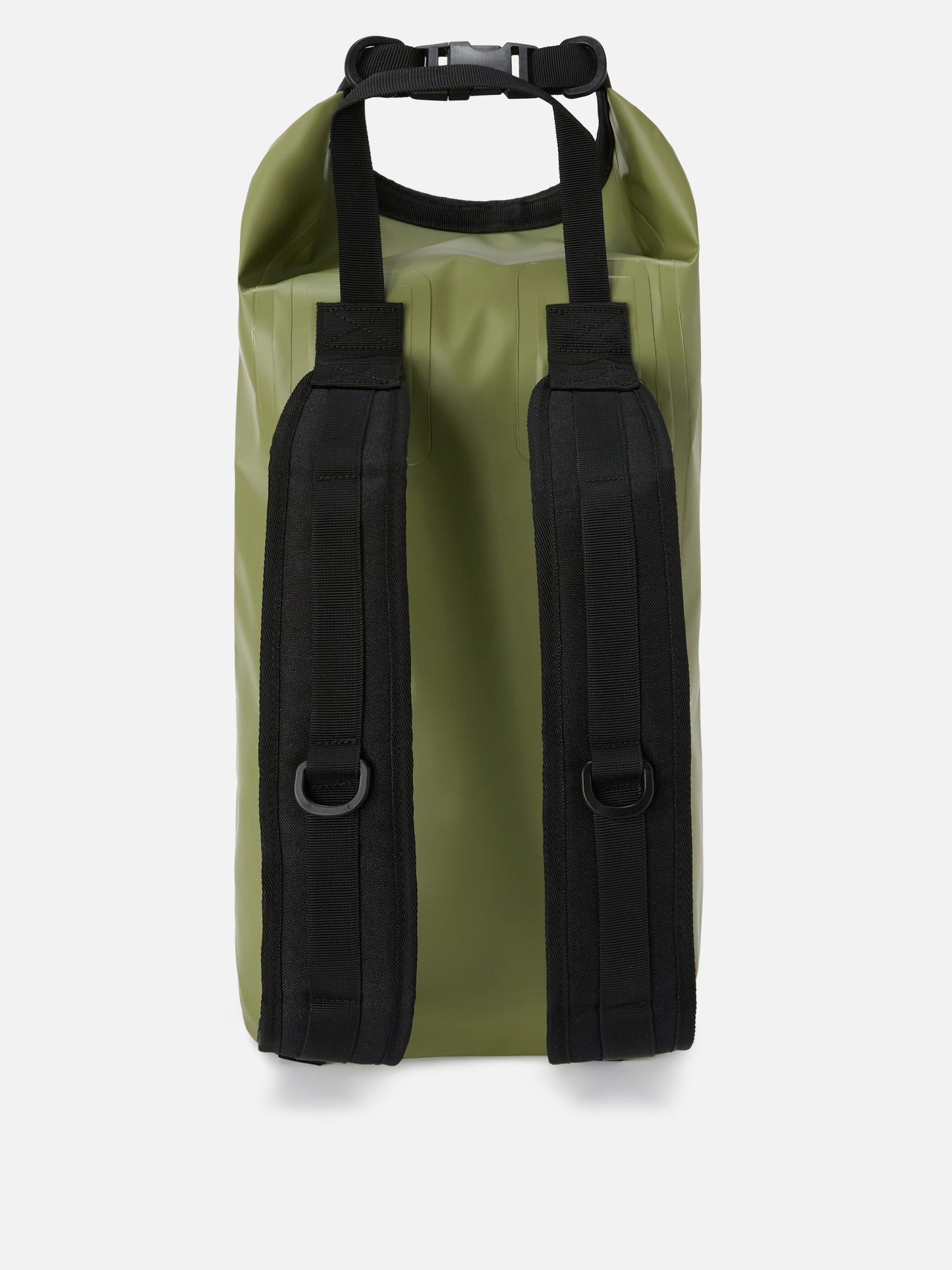 Zaino Backpack Aqua in PVC verde tinta unita con logo stampato