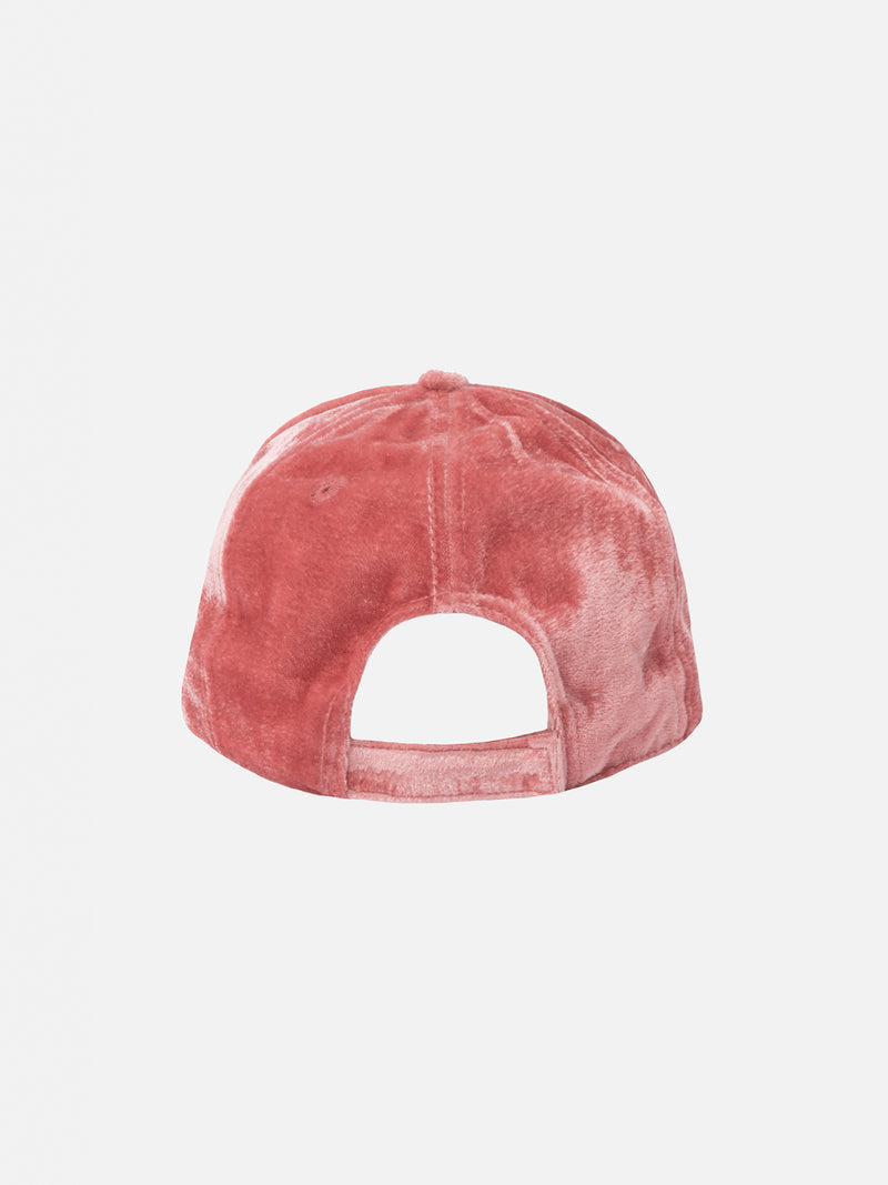 Pink velvet baseball cap online