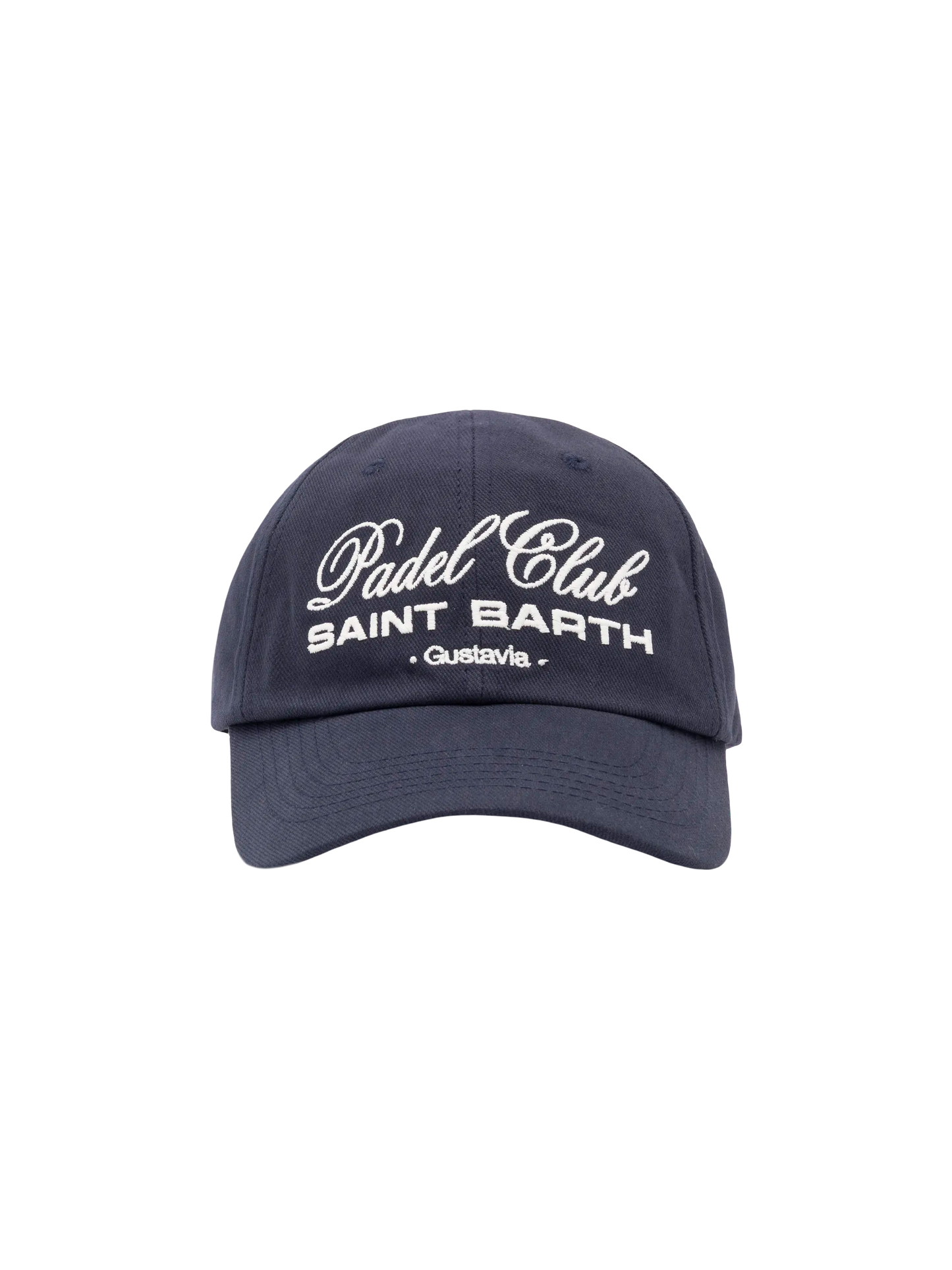 Baseball navy blue cotton cap with embroidery - MC2 Saint Barth