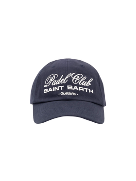 Baseball navy blue cotton cap with embroidery - MC2 Saint Barth