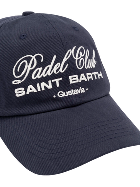 Baseball navy blue cotton cap with embroidery - MC2 Saint Barth