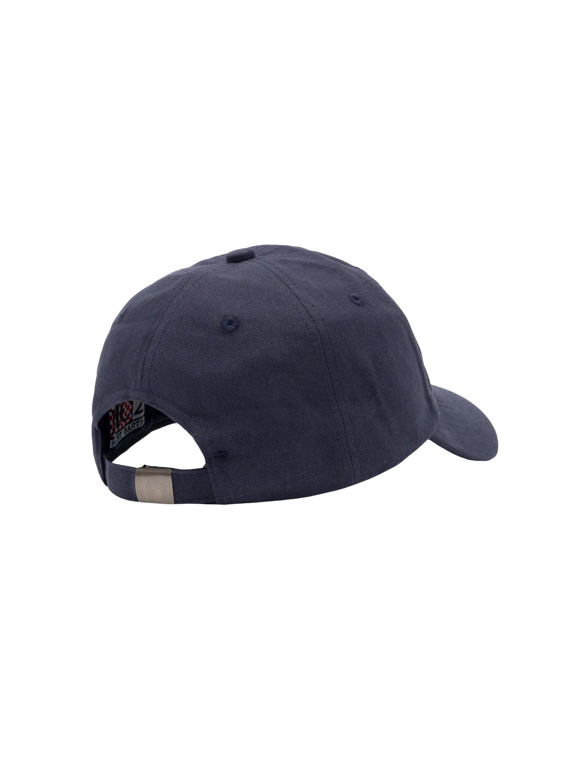 Baseball navy blue cotton cap with embroidery - MC2 Saint Barth